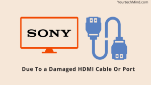 Due To a Damaged HDMI Cable Or Port