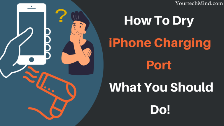 How To Dry iPhone Charging Port !