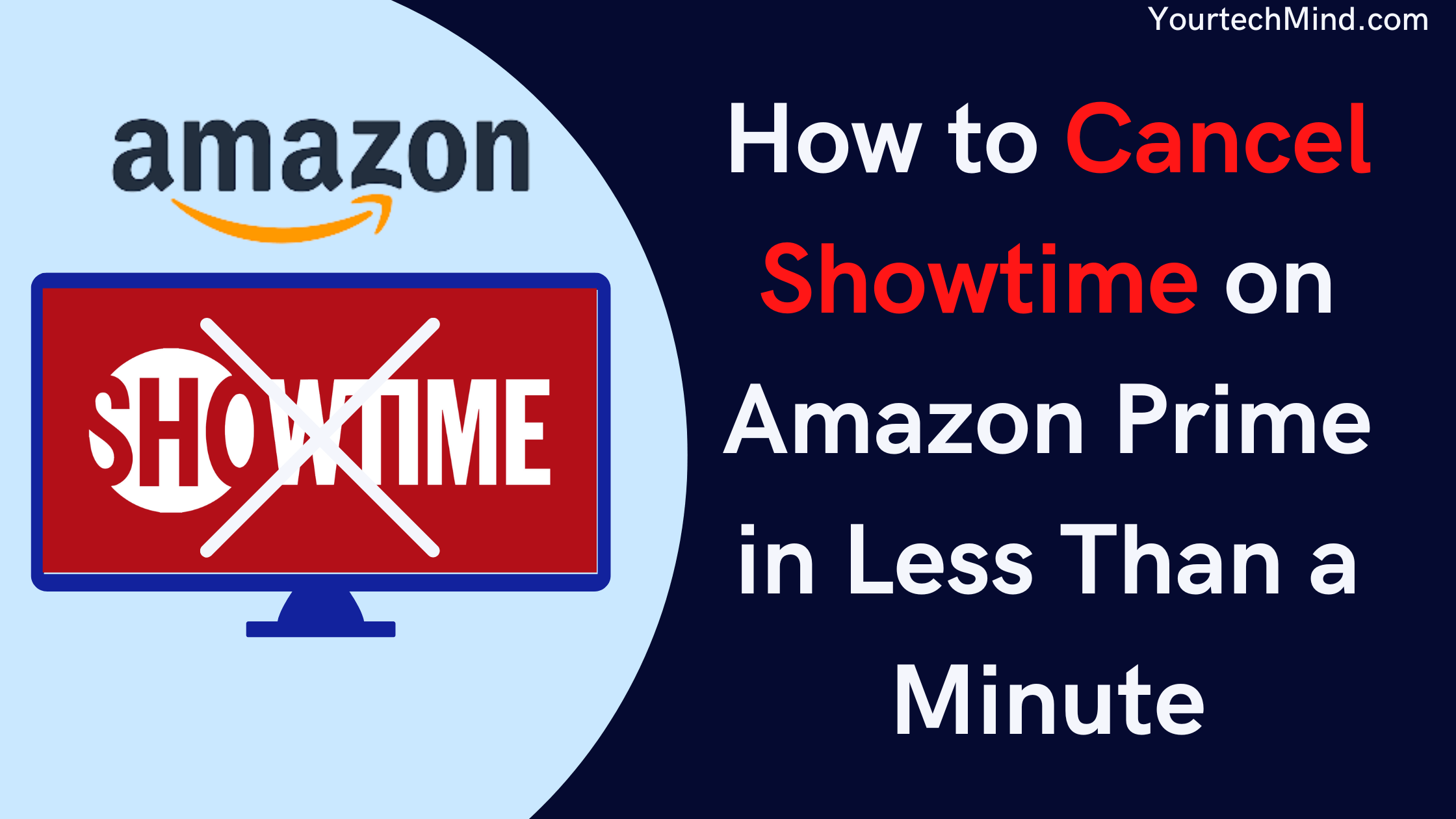 How to Cancel Showtime on Amazon prime